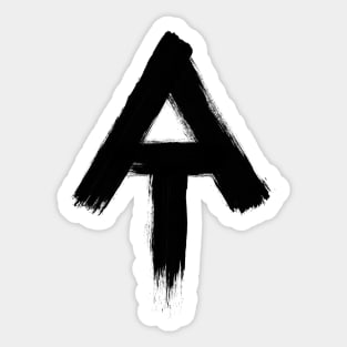 Appalachian Trail Blaze Marker Symbol Painted Black Thru-Hiking Sticker